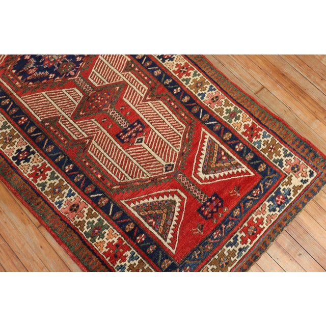 Early 20th Century Zabihi Collection Camel Serab Persian Runner - 3'4" x 7'5" For Sale In New York - Image 6 of 8