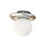 Silver Organic Murano Glass Wall Light with Opaline Diffuser, Italy, 1970s For Sale - Image 8 of 10