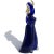 Murano Barbini Vamsa 1930s Blue Gold Flecks Woman With Sun Hat Italian Art Glass Figure Sculpture For Sale In Orlando - Image 6 of 9