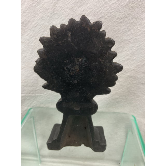 American Antique Sheaf of Wheat Doorstop For Sale - Image 3 of 4