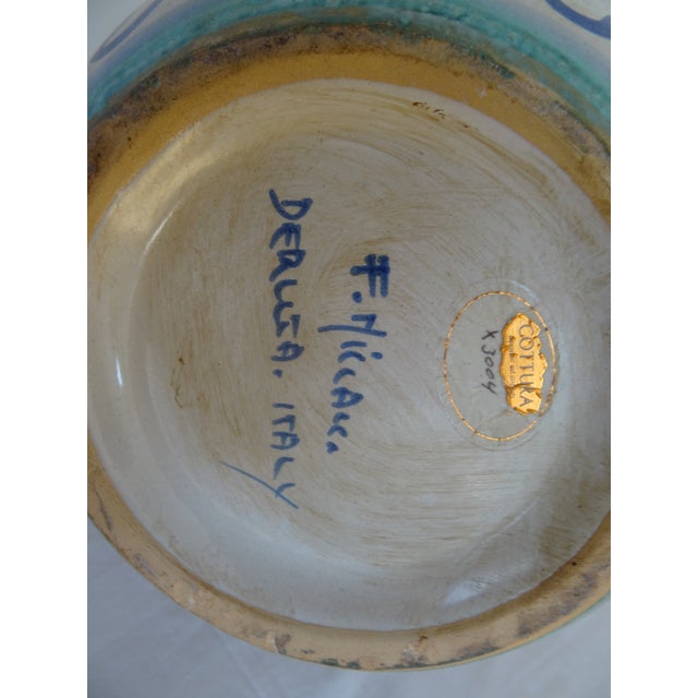 1970s Italian Deruta Pottery Jug or Vase For Sale - Image 4 of 4