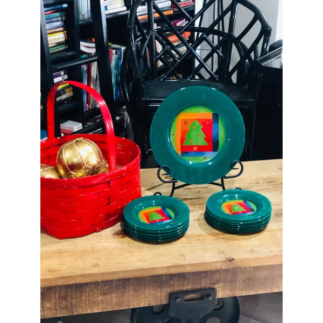 Christmas Dibbern Glass Plates Made in Germany- 13 Pieces For Sale In Miami - Image 6 of 10