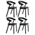 Nude Dining Chair in Black by Made by Choice, Set of 4 For Sale - Image 16 of 16