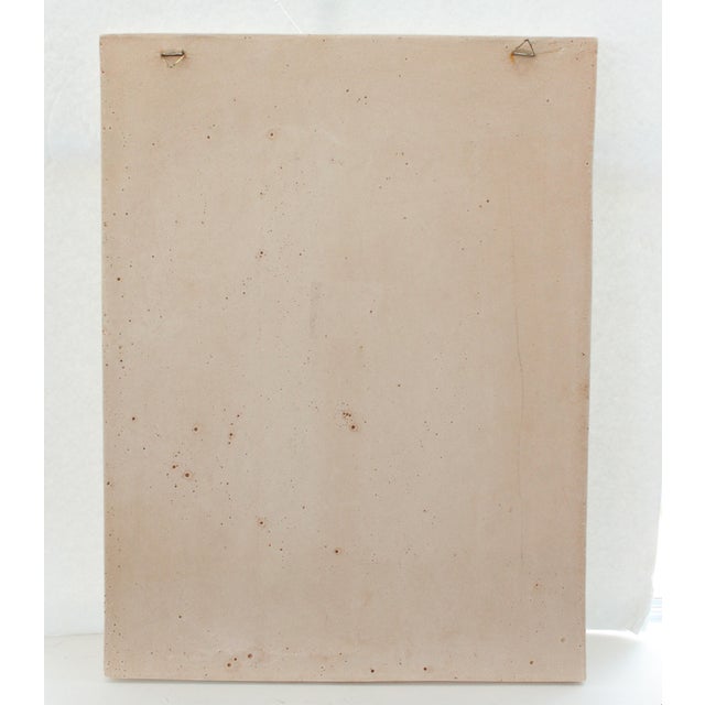 Sculpturally Carved Art Nouveau Wall Relief/ Peacock Birds For Sale - Image 4 of 5