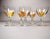 Golden Honey Amber Wine Glasses, Set of 6 For Sale - Image 3 of 9