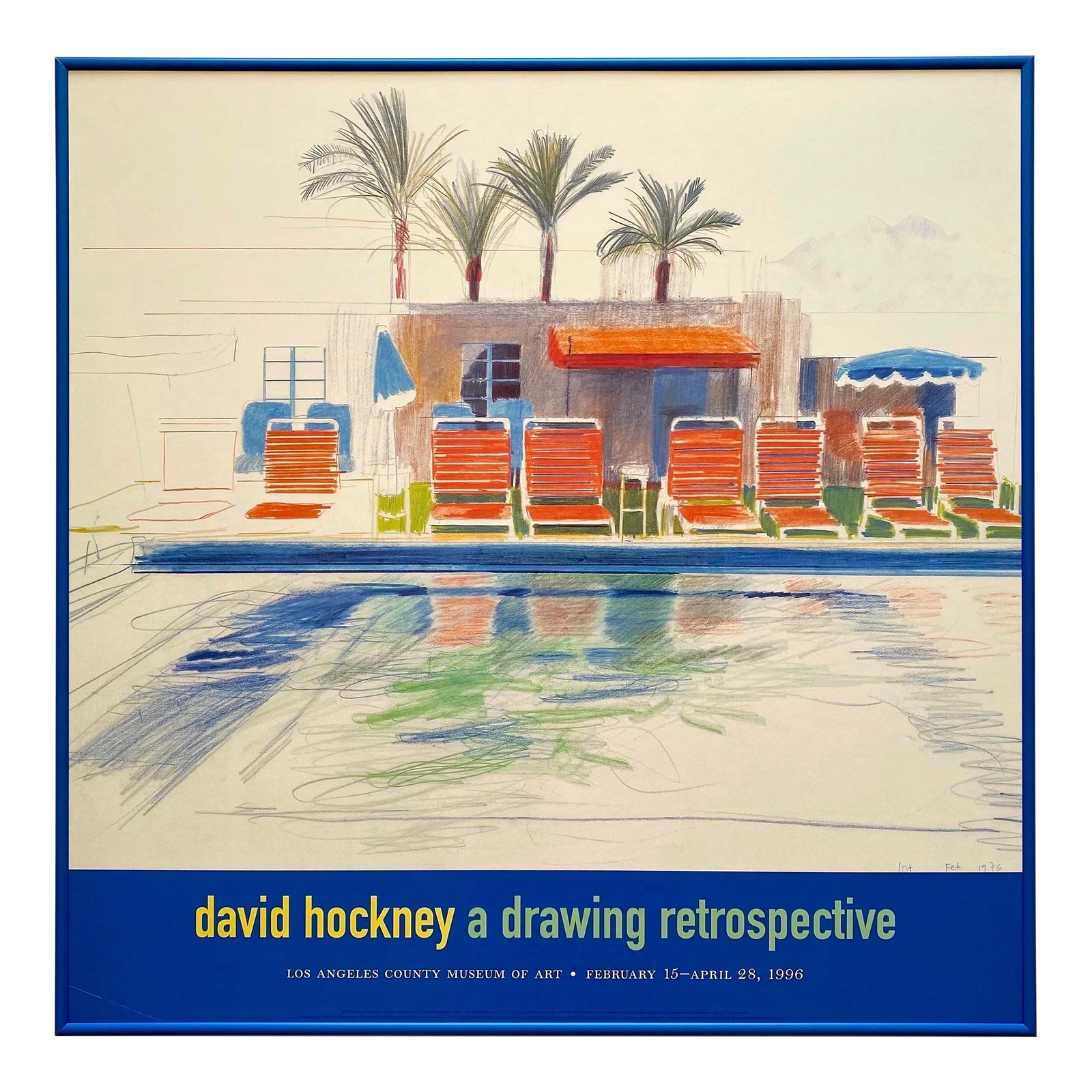 HOCKNEY POSTERS
ハードカバー David Hockney Original Exhibition Poster Used - 28.1