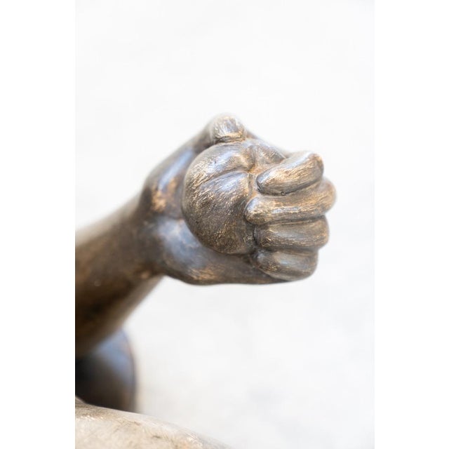 Figurative Sculpture in Plaster, 1970s For Sale - Image 10 of 18