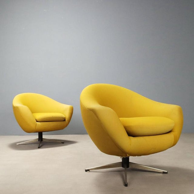 Swivel Armchairs by Carl Eric Klote for Overman MFG, Set of 2 For Sale - Image 11 of 11