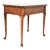 Baker Furniture Queen Anne Walnut and Burl Wood Tea Table For Sale
