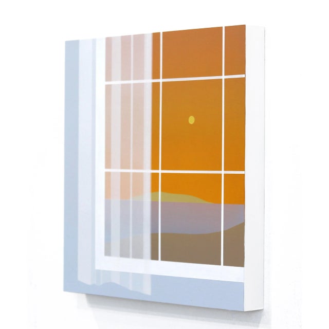 Summer Story - Minimalist Figurative Landscape Original Artwork by Mike Gough For Sale In Los Angeles - Image 6 of 9