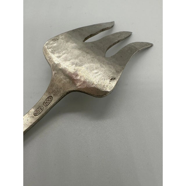 1950s Vintage Arts and Crafts Fish Serving Fork For Sale - Image 5 of 9