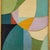 Mid-Century Modern Mid-Century Modern Inspired Abstract Oil Painting in Vintage Blue Frame For Sale - Image 3 of 6