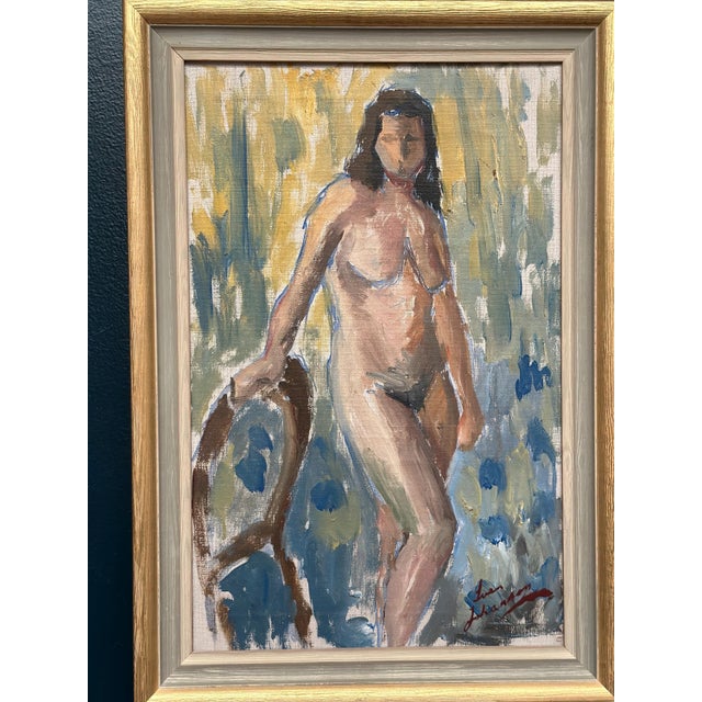 Sven Johansson, Nude Model Study, 1960s, Oil on Canvas, Framed For Sale - Image 4 of 14