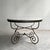 Hollywood Regency Scrolled Steel and Marble Round Dining Table For Sale - Image 4 of 11