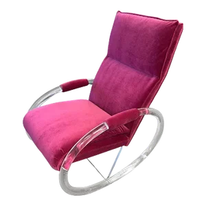 Charles Hollis Jones Lucite Rocking Chair
