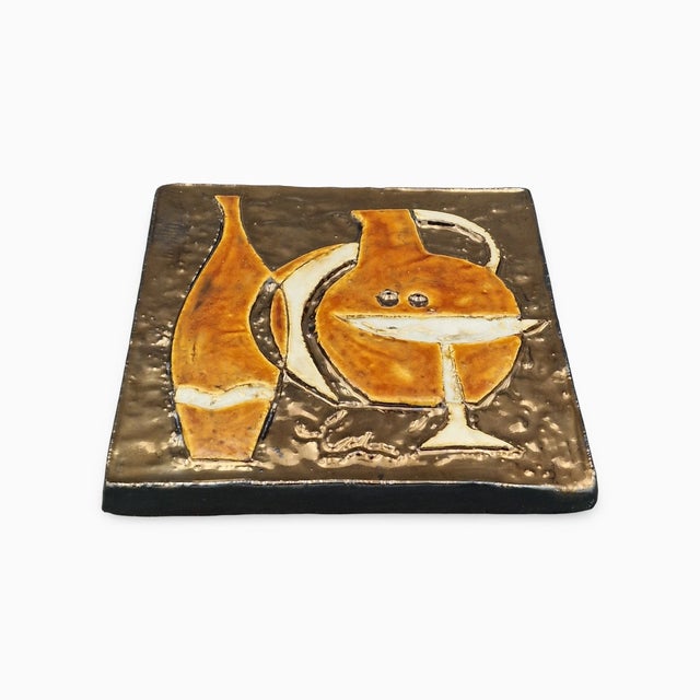 Mid-Century Modern Ceramic Model 311 Wall Relief by Helmut Schäffenacker, Germany, 1960s For Sale - Image 3 of 18