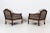 English Mahogany Bergere Suite, 1930s, Set of 3 For Sale - Image 16 of 18