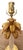 Italian Rock Crystal Bronze Dore Palm Tree Table Lamp For Sale - Image 4 of 11