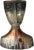 "Warrior". Cast Cement Bust, refined by chisel and hand painted. Artist Arturo Rovirosa has made a small series of these...