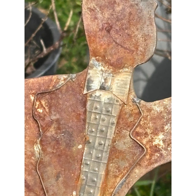 20th Century Artisan Steel Figure of a Gentleman For Sale - Image 4 of 9