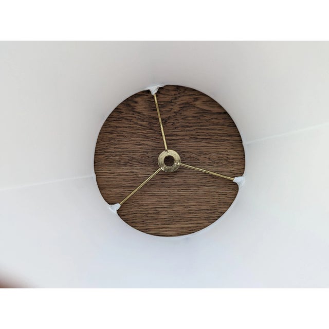 2000 - 2009 Gather Pleat White Lamp Shade For Sale - Image 5 of 8