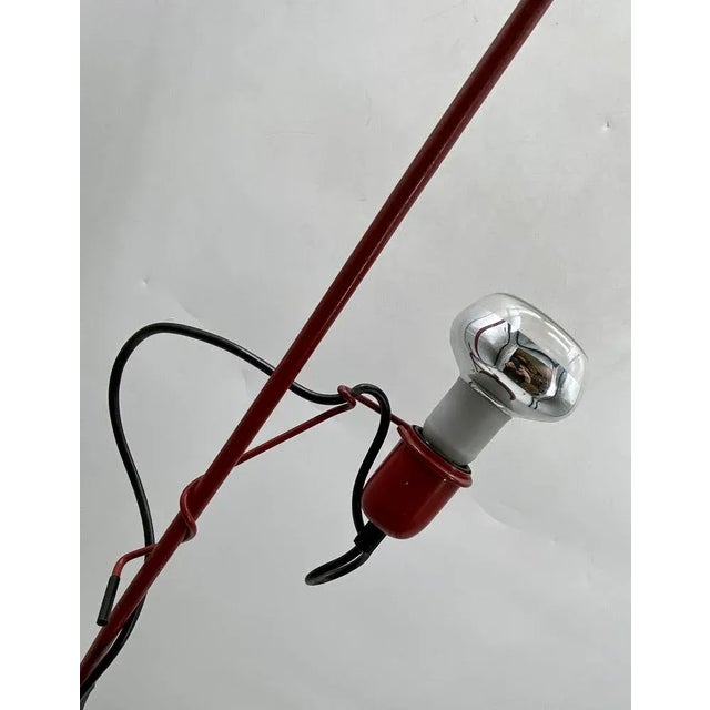 Metal Minimalist Italian Floor Lamp, 1980s For Sale - Image 7 of 9