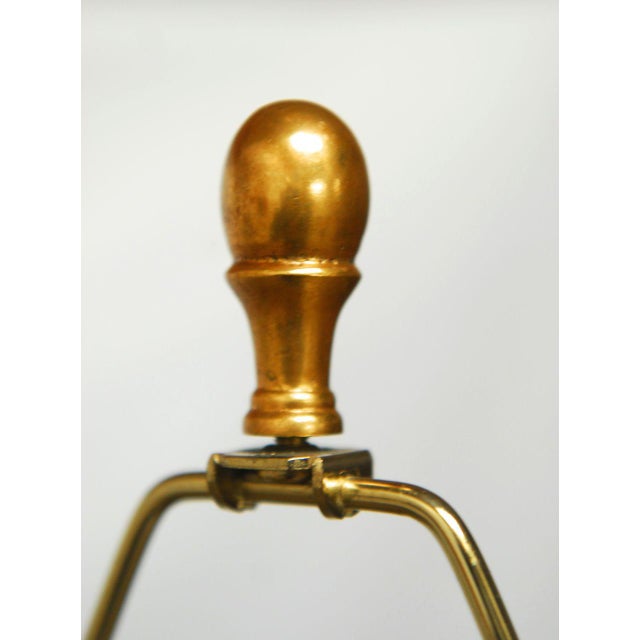Mid-Century Style Black & Gold Table Lamp | Chairish