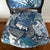 Antique English Side Chair Freshly Upholstered in Schumacher Chiang Mai Dragon in China Blue For Sale - Image 11 of 12