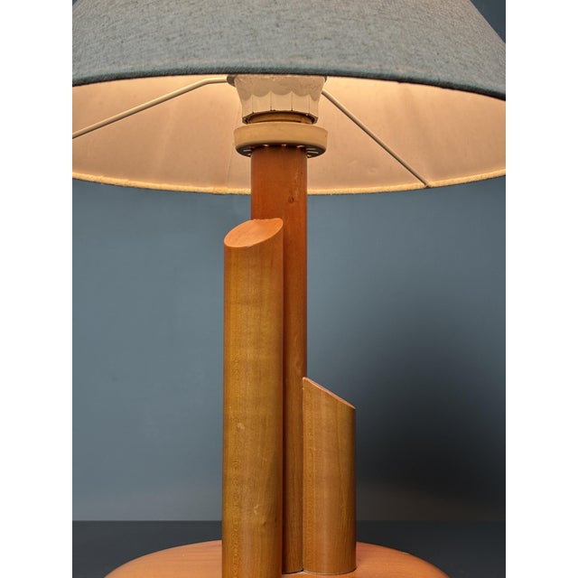 Mid-Century Modern Mid-Century Modern Scandinavian Pine Skyscraper Table Lamp, 1970s For Sale - Image 3 of 9