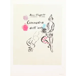 1966 After Marc Chagall, "Commedia Dell Arte" Poster