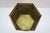 Metal Hollywood Regency Brass Hexagon Trash Can Bin Planter Cachepot 11" For Sale - Image 7 of 14
