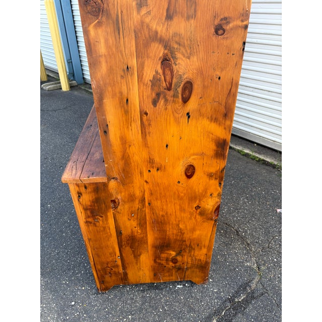 Primitive Salvaged Pine Cupboard For Sale - Image 4 of 10