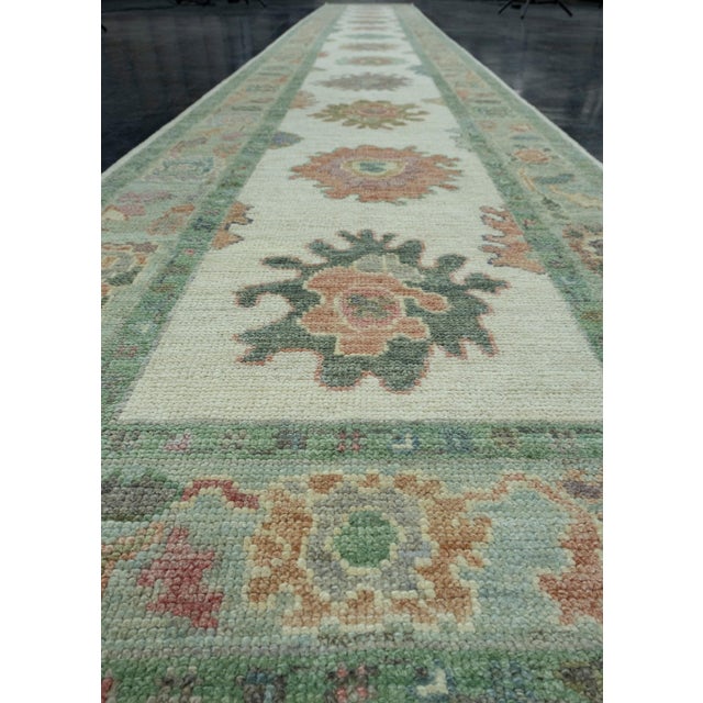 Early 21st Century Turkish Oushak Runner Rug 2'11" x 20'8" #17512 For Sale - Image 5 of 8