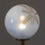 Floor Lamp with Embossed Metal Base, Brass Stem and Blown Glass Diffuser, 1970s For Sale - Image 6 of 8