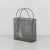 Gio Ponti Style Expanded Metal Shopping Bag For Sale - Image 9 of 9