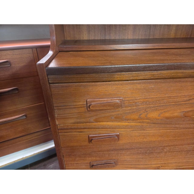 1960s Danish Teak Secretary Desk Pull Out Top For Sale In San Diego - Image 6 of 14