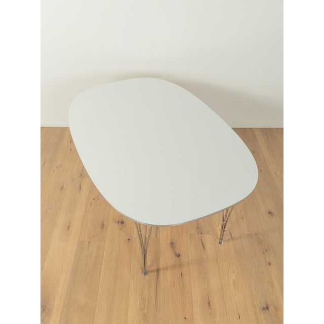 Metal B612 Superellipse Dining Table by Piet Hein & Bruno Mathsson for Fritz Hansen, 1960s For Sale - Image 7 of 11