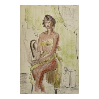 Alexandra Merker Seated Female Nude For Sale