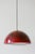 Maroon Large Mid-Century Modern Enameled Dome Pendant Lamp, 1960s For Sale - Image 8 of 17