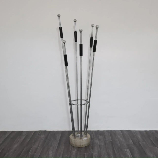 Modern Travertine and Steel Coat Rack from Fratelli Mannelli, 1970s For Sale - Image 16 of 16