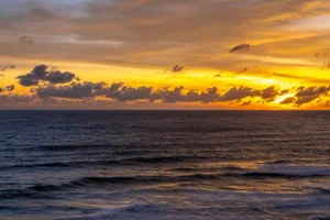 "Horizons Series" Lombok Sunset, Indonesia Seascape, Contemporary Photograph by Richard Silver, 24 x 36