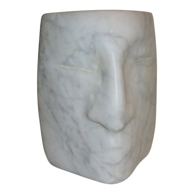 1960s Vintage Jacob Sandler Marble Head Sculpture For Sale