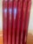 2000 - 2009 Pair of Neoclassical Ceramic Red Fluted Lamps For Sale - Image 5 of 8