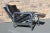 Mid-Century Modern Milo Baughman Chrome and Black Leatherette Recliner For Sale - Image 3 of 12