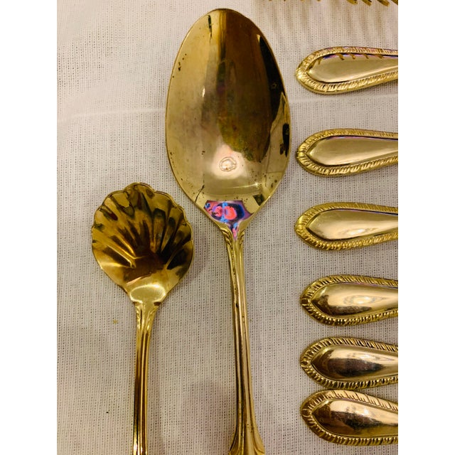 Vintage Farberware Gold Plated Flatware Service for 12 64 Pieces