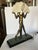 1980s Art Deco Style Egyptian Lamp W/ Marble Base For Sale - Image 9 of 10