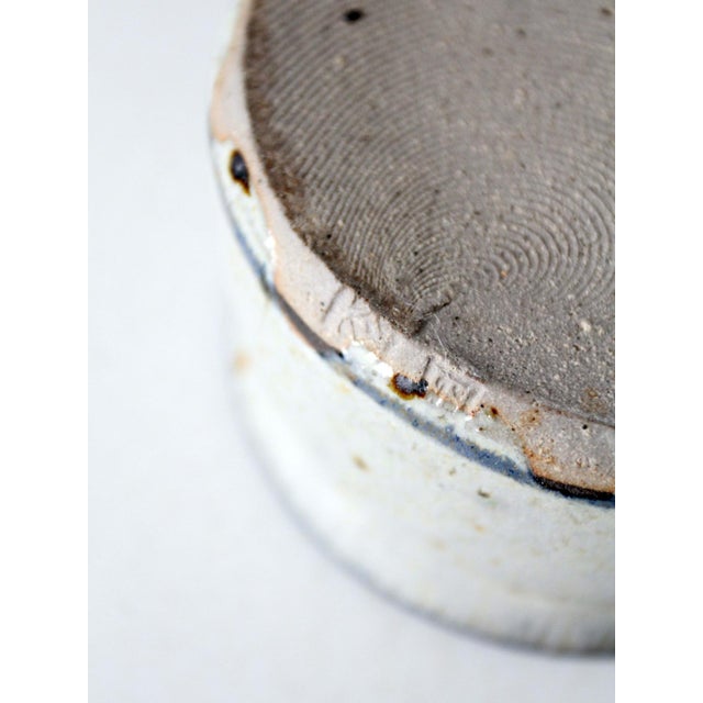 Vintage Handmade Studio Pottery Covered Bowl For Sale - Image 12 of 13
