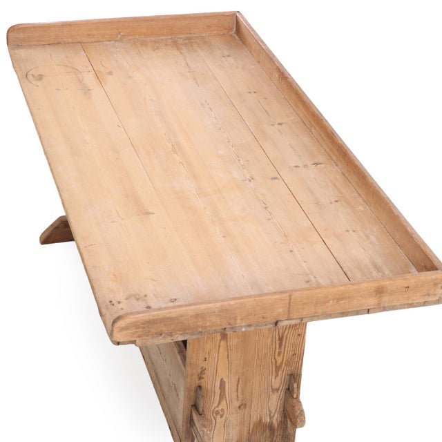 French A French Pine Bakers Table, C. 1900 For Sale - Image 3 of 4