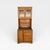 Brown 1990s Pair of Cottage Style Oak Hutch Cabinets With Glass Doors For Sale - Image 8 of 18