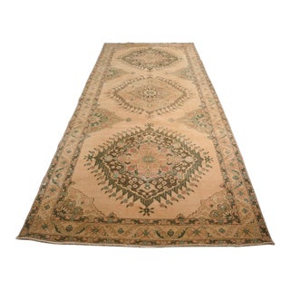 Kurdish Beige Hallway Runner Carpet For Sale